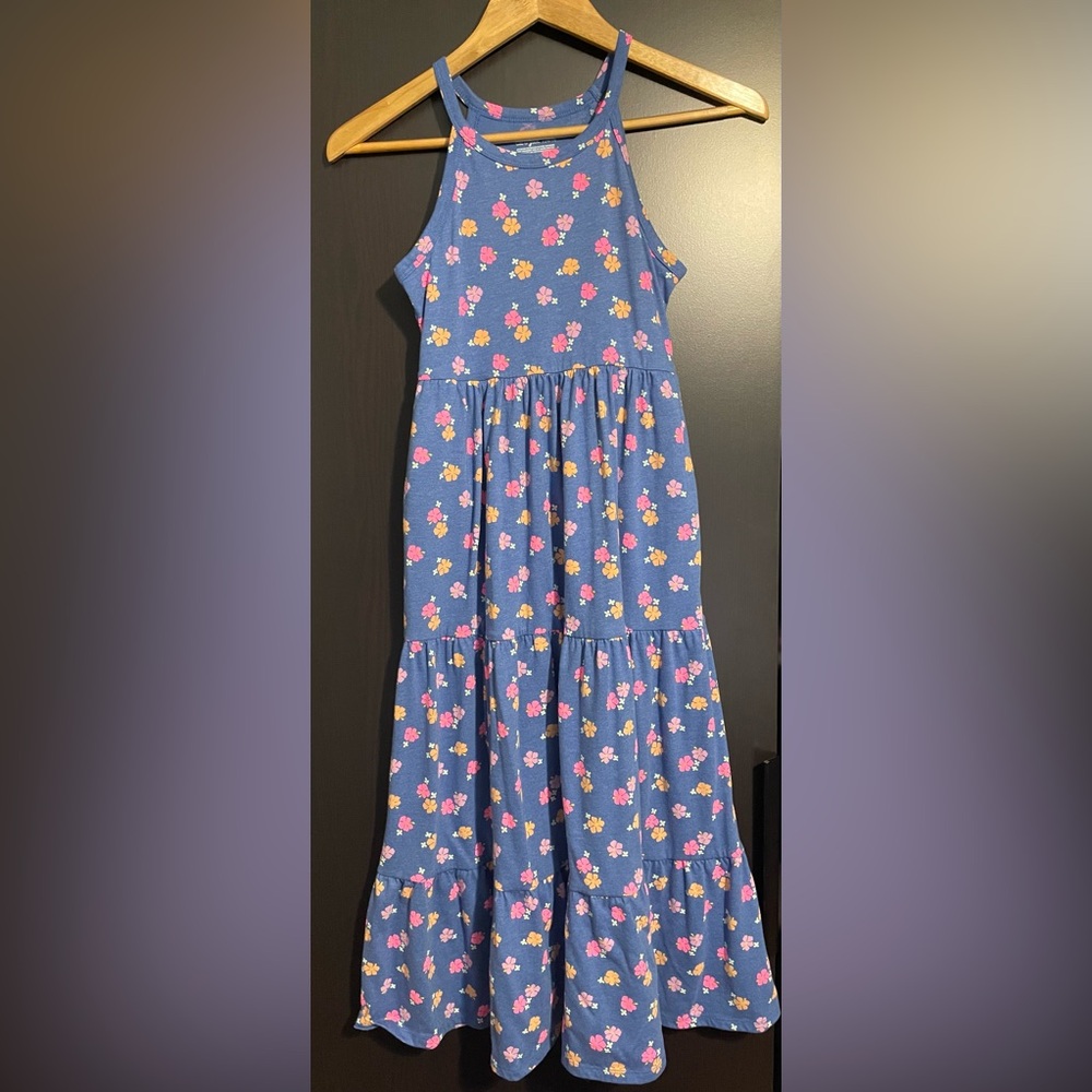 NWOT Floral Blue Kids Dress